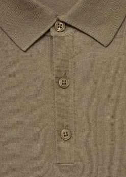 MANGO Kardigany I Swetry|Koszulki Polo*Koszulka polo z dzianiny z 100% bawełny