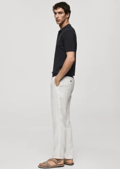 MANGO Kardigany I Swetry|Koszulki Polo*Koszulka polo z dzianiny z krótkim rękawem