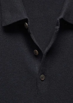 MANGO Kardigany I Swetry|Koszulki Polo*Koszulka polo z dzianiny z krótkim rękawem