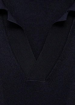 MANGO Kardigany I Swetry|Koszulki Polo*Koszulka polo z prążkowanej dzianiny