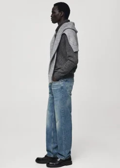 MANGO Kardigany I Swetry|Koszulki Polo*Koszulka polo z wełnianej melanżowej dzianiny