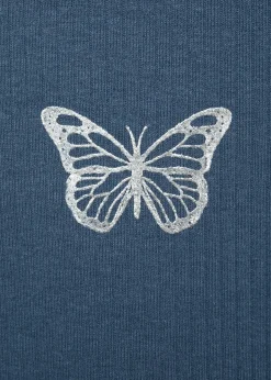 Dzieci MANGO Koszulki I Topy*Koszulka prążkowana z nadrukiem