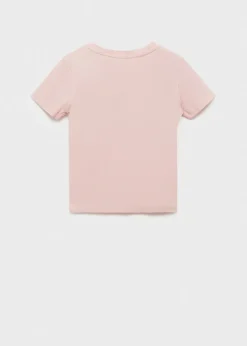 Dzieci MANGO Koszulki I Topy*Koszulka prążkowana z nadrukiem