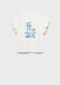 Dzieci MANGO Koszulki I Topy*Koszulka w palmy