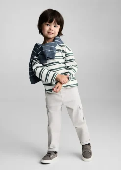 Dzieci MANGO Koszulki*Koszulka w paski 100% bawełna