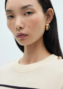 MANGO Koszulki*Koszulka w paski na guziki