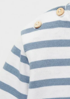 Dzieci MANGO T-shirty I Body*Koszulka w paski na guziki