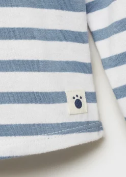 Dzieci MANGO T-shirty I Body*Koszulka w paski na guziki