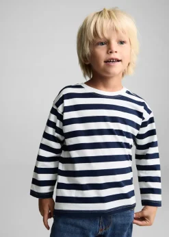 Dzieci MANGO Koszulki*Koszulka w paski z długiem rękawem