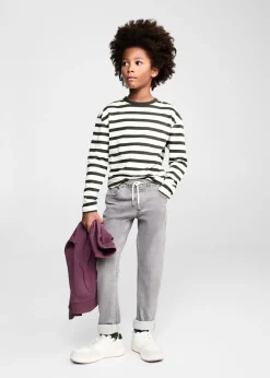 Dzieci MANGO Koszulki*Koszulka w paski z długiem rękawem