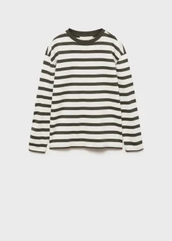 Dzieci MANGO Koszulki*Koszulka w paski z długiem rękawem