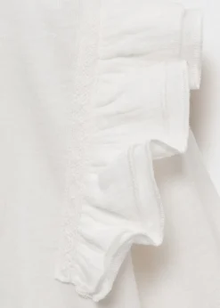 Dzieci MANGO Koszulki*Koszulka z 100% bawełny z falbankami