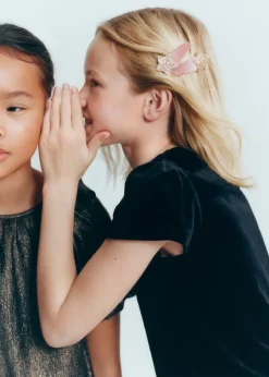 Dzieci MANGO Koszulki I Topy*Koszulka z aksamitu z kokardką