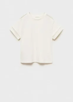 Dzieci MANGO Koszulki I Topy*Koszulka z ażurowym wzorem