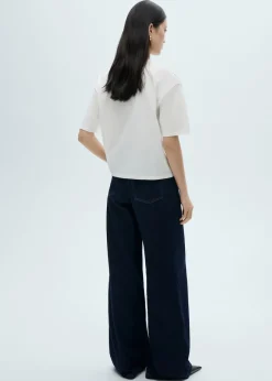 MANGO Koszulki*Koszulka z bawełny z nadrukiem kwiatu