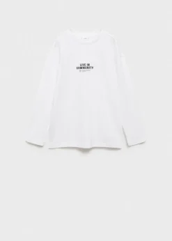 Dzieci MANGO Koszulki*Koszulka z długiem rękawem i nadrukiem