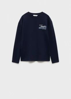 Dzieci MANGO Koszulki*Koszulka z długiem rękawem i nadrukiem