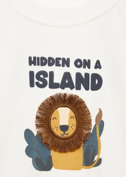 Dzieci MANGO Koszulki*Koszulka z długiem rękawem i nadrukiem