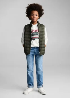 Dzieci MANGO Koszulki*Koszulka z długiem rękawem i nadrukiem