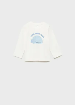 Dzieci MANGO Koszulki*Koszulka z długiem rękawem i nadrukiem