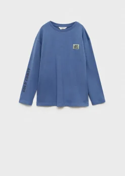 Dzieci MANGO Koszulki*Koszulka z długiem rękawem i nadrukiem