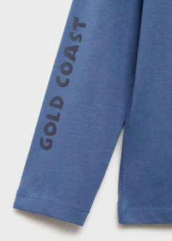 Dzieci MANGO Koszulki*Koszulka z długiem rękawem i nadrukiem