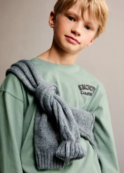 Dzieci MANGO Koszulki*Koszulka z długiem rękawem i nadrukiem