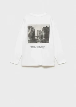 Dzieci MANGO Koszulki*Koszulka z długiem rękawem i nadrukiem