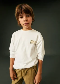 Dzieci MANGO Koszulki*Koszulka z długiem rękawem i nadrukiem