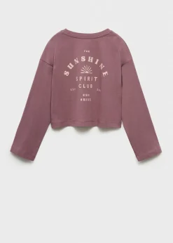 Dzieci MANGO Koszulki I Topy*Koszulka z długiem rękawem i nadrukiem