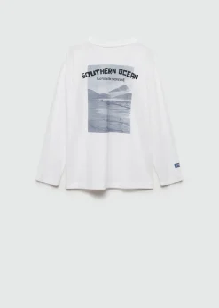 Dzieci MANGO Koszulki*Koszulka z długiem rękawem i nadrukiem