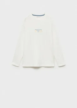Dzieci MANGO Koszulki*Koszulka z długiem rękawem i nadrukiem