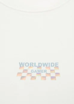 Dzieci MANGO Koszulki*Koszulka z długiem rękawem i nadrukiem