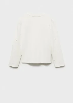 Dzieci MANGO Koszulki I Topy*Koszulka z długim rękawem i strasem