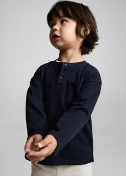 Dzieci MANGO Koszulki*Koszulka z długim rękawem na guziki