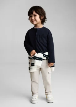 Dzieci MANGO Koszulki*Koszulka z długim rękawem na guziki