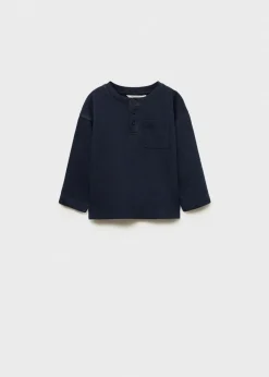 Dzieci MANGO Koszulki*Koszulka z długim rękawem na guziki