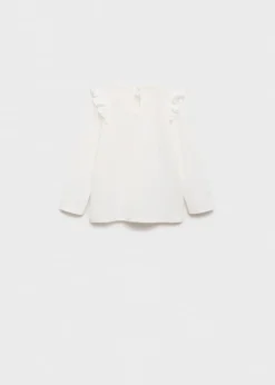 Dzieci MANGO Koszulki*Koszulka z długimi rękawami i falbankami