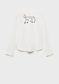 Dzieci MANGO Koszulki I Topy*Koszulka z długimi rękawami i nadrukiem Snoopiego