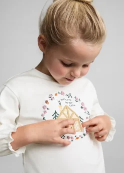 Dzieci MANGO Koszulki*Koszulka z długimi rękawami i aplikacjami