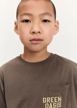 Dzieci MANGO Koszulki*Koszulka z długimi rękawami i haftem