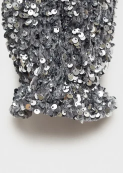 Dzieci MANGO Koszulki I Topy*Koszulka z długimi rękawami i cekinami