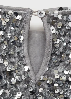 Dzieci MANGO Koszulki I Topy*Koszulka z długimi rękawami i cekinami