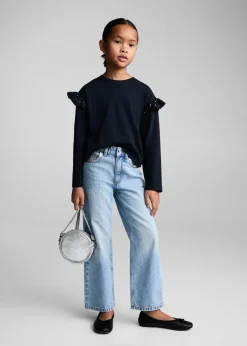 Dzieci MANGO Koszulki I Topy*Koszulka z falbanami i ćwiekami