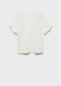 Dzieci MANGO Koszulki I Topy*Koszulka z haftowanymi motylami