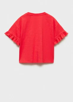 Dzieci MANGO Koszulki I Topy*Koszulka z kieszonką i haftem