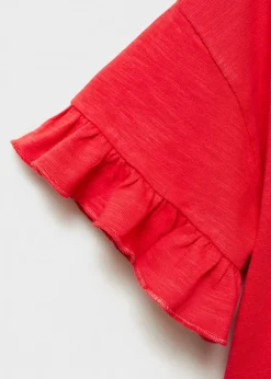 Dzieci MANGO Koszulki I Topy*Koszulka z kieszonką i haftem