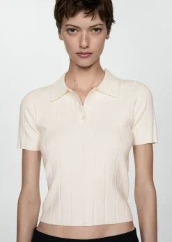 MANGO Swetry I Kardigany|Koszulki*Koszulka z kołnierzykiem polo