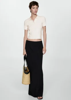 MANGO Swetry I Kardigany|Koszulki*Koszulka z kołnierzykiem polo