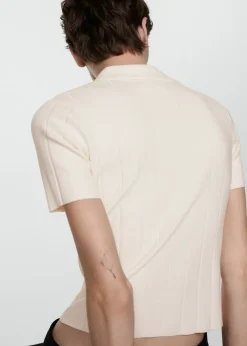 MANGO Swetry I Kardigany|Koszulki*Koszulka z kołnierzykiem polo